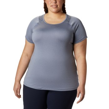 Columbia T-Shirt Dames, Peak To Point II Plus Size Paars, 32ZOFNUQD